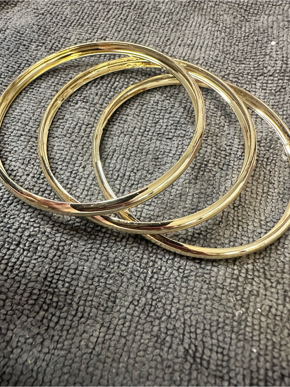 Unlisted Shiny Gold Stackable Bangle Bracelet Set